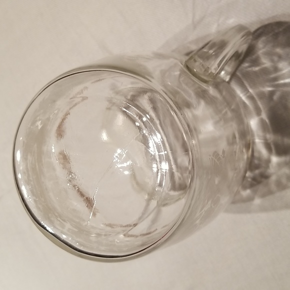 Vintage MCM Water Juice Pitcher / White & Gold Floral Pattern - Picture 8 of 17